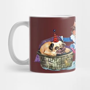 Cute cat and dog love christmas Mug